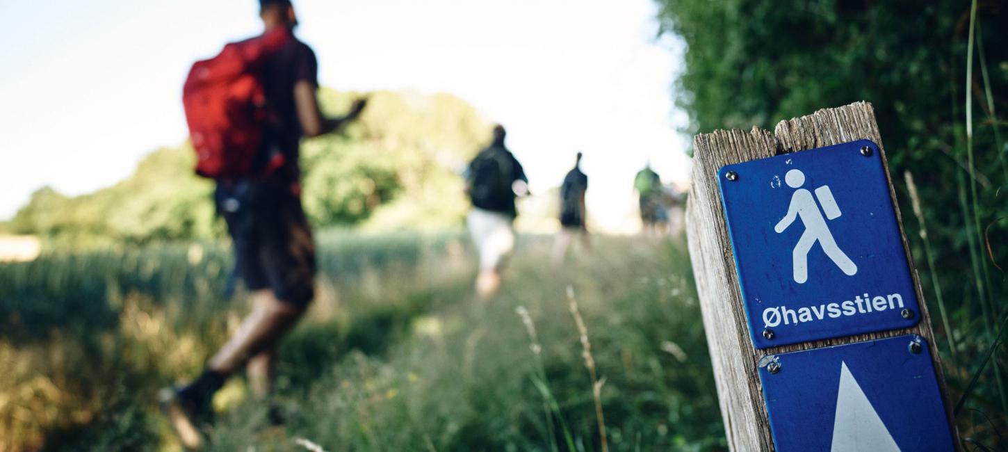 Øhavsstien på Sydfyn øhavsskilt